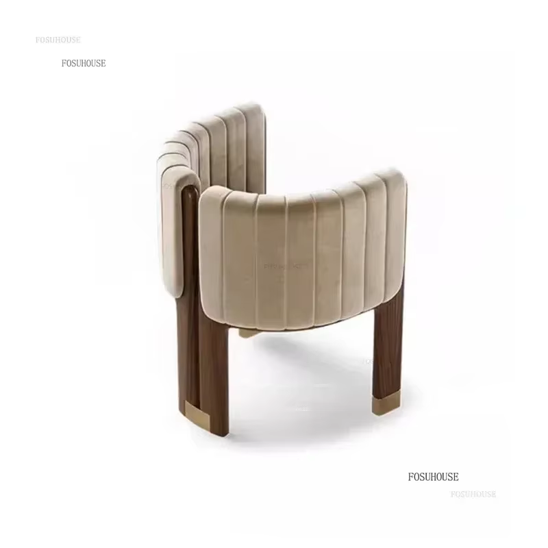 Chaises de salle à manger en bois massif européen