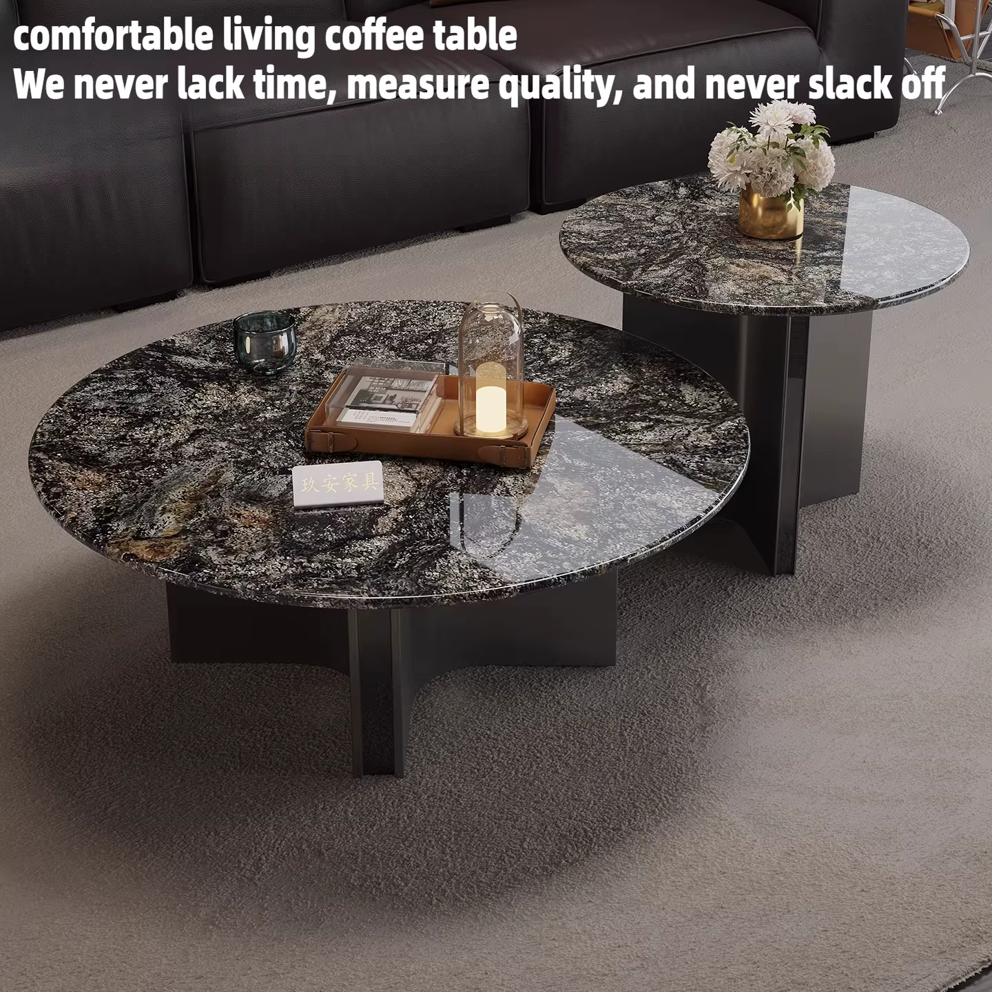 Table basse ronde en marbre