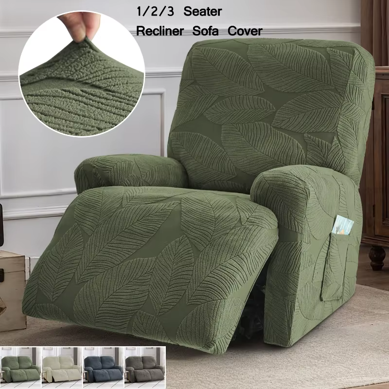 Housse de canapé inclinable fendue 1/2/3 places, housse de chaise inclinable en Jacquard, pour fauteuils extensibles, maison Funda Sillon Relax hôtel