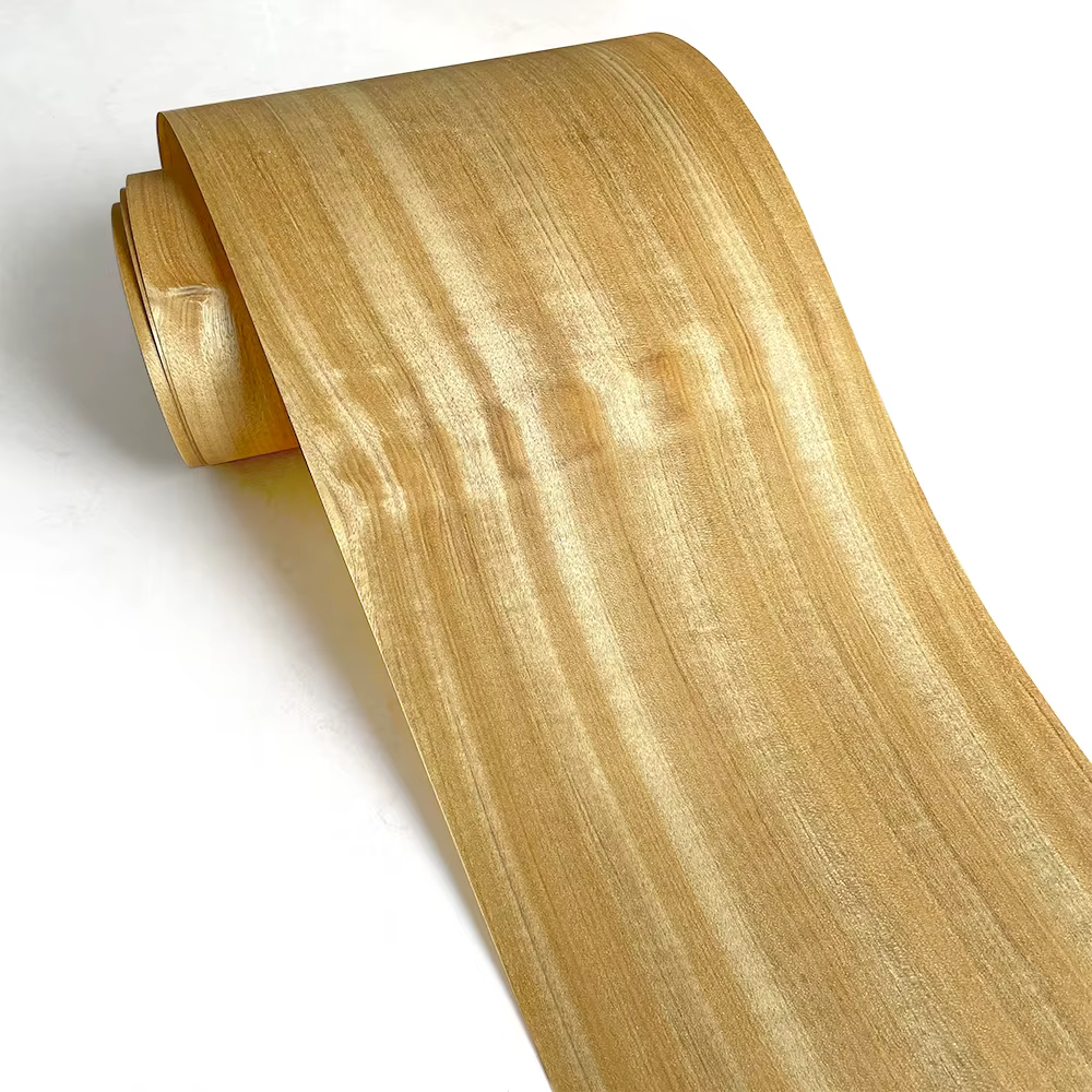 Placage en bois de teck naturel 240x20cm