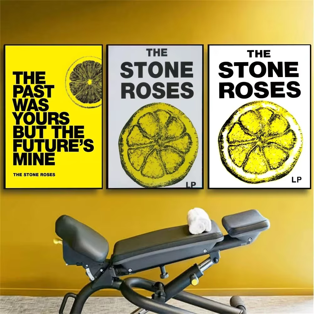 Affiche Vintage les Roses en pierre