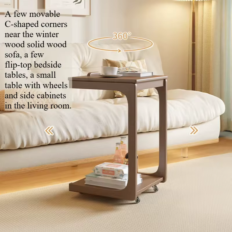 Table d'appoint en bois pour salon