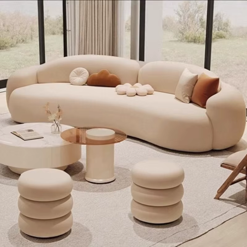 Paresseux classique Salon canapés plancher concepteur coussin confortable canapé élégant Relax Meuble